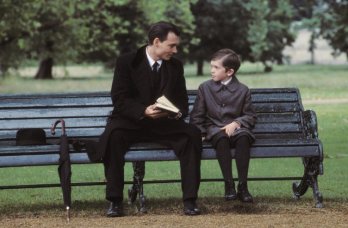 Still of Johnny Depp and Freddie Highmore in Finding Neverland